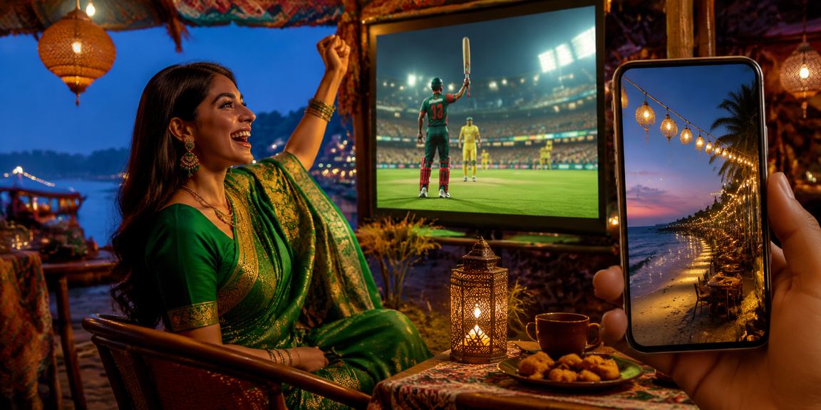 ক্সবাজার সৈকতে ক্রিকেট বেটিংয়ে আনন্দিত একজন বাংলাদেশি নারী