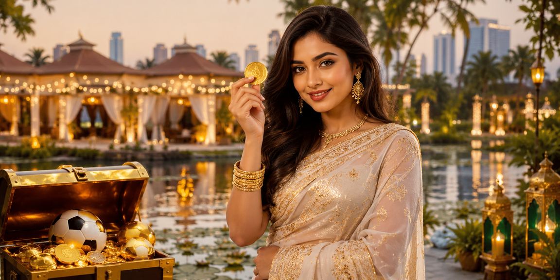 গাজীপুরে ফুটবল বেটিং উপভোগ করছেন একজন বাংলাদেশি নারী